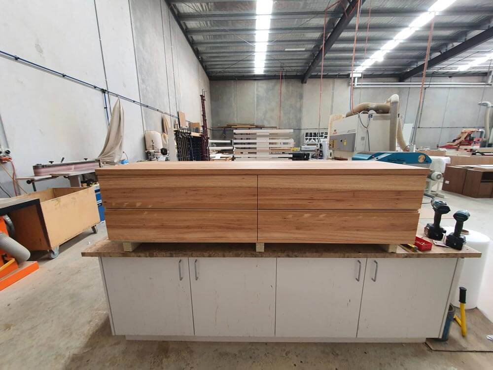 Spotted Gum Flat-Panel Vanity - Image 5