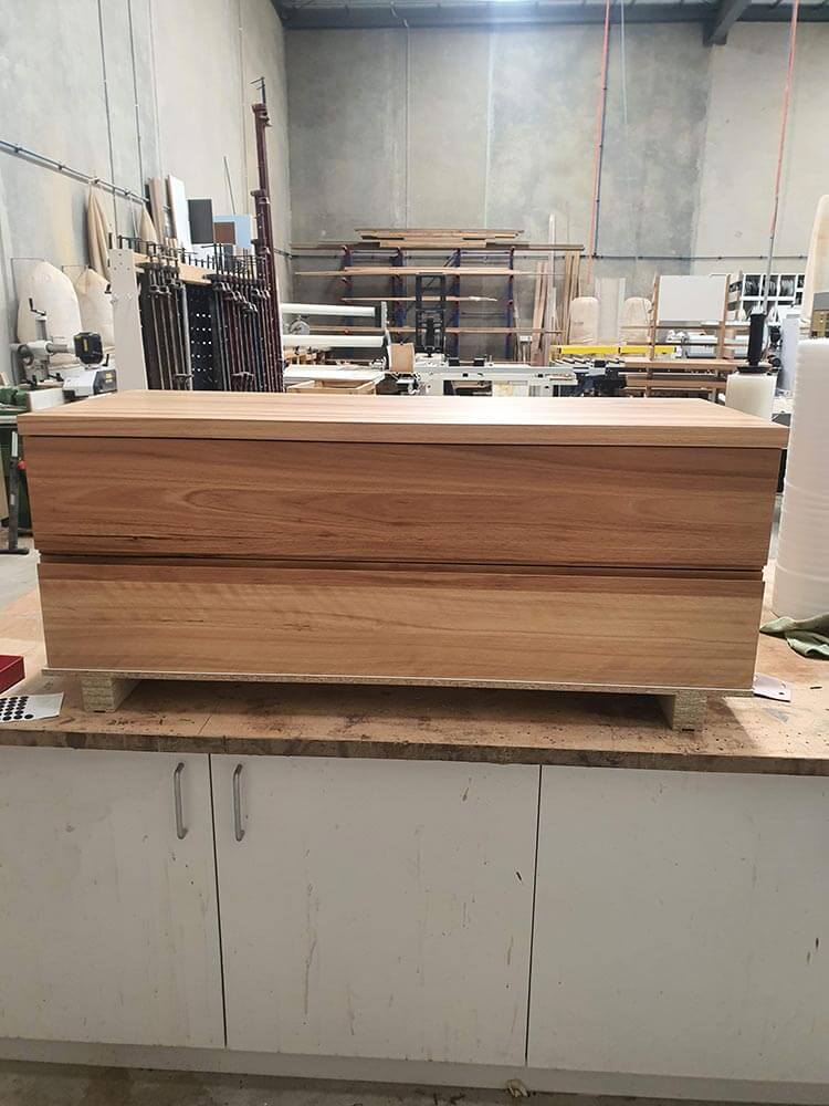Spotted Gum Flat-Panel Vanity - Image 2