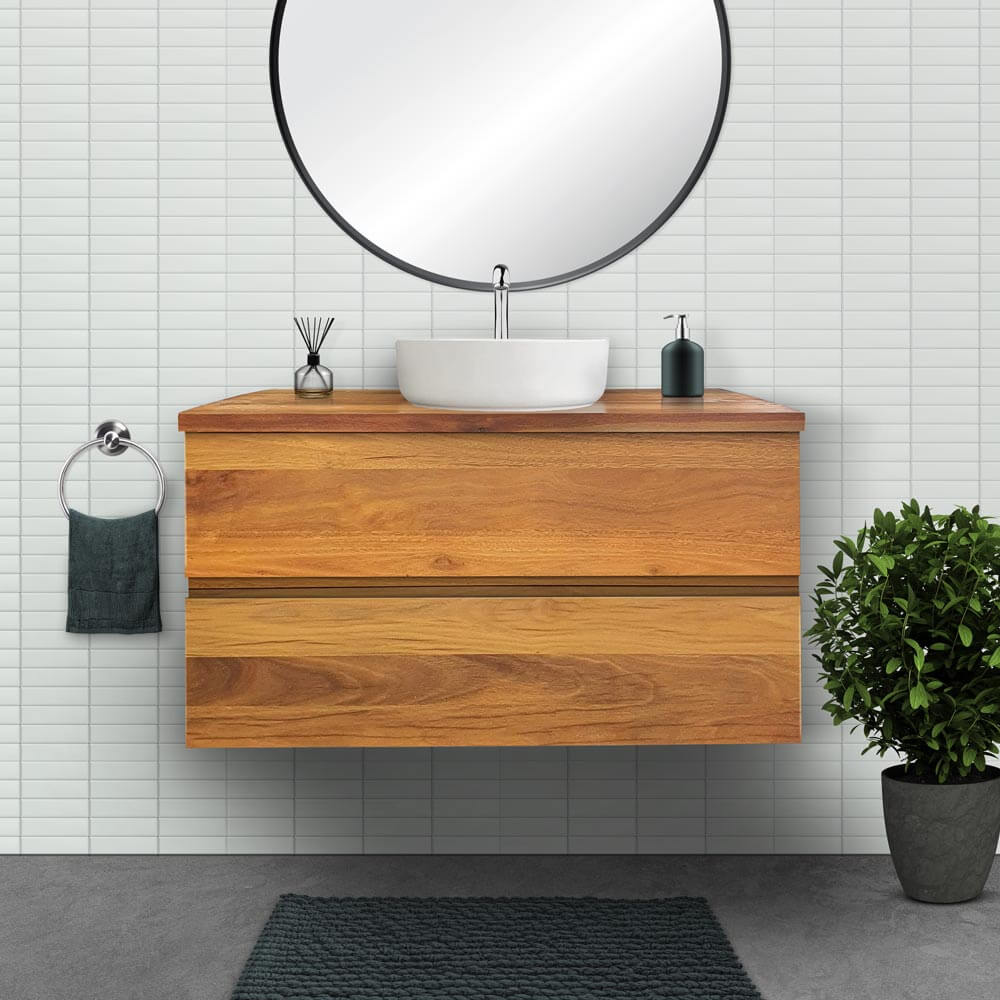 Spotted Gum Flat-Panel Vanity