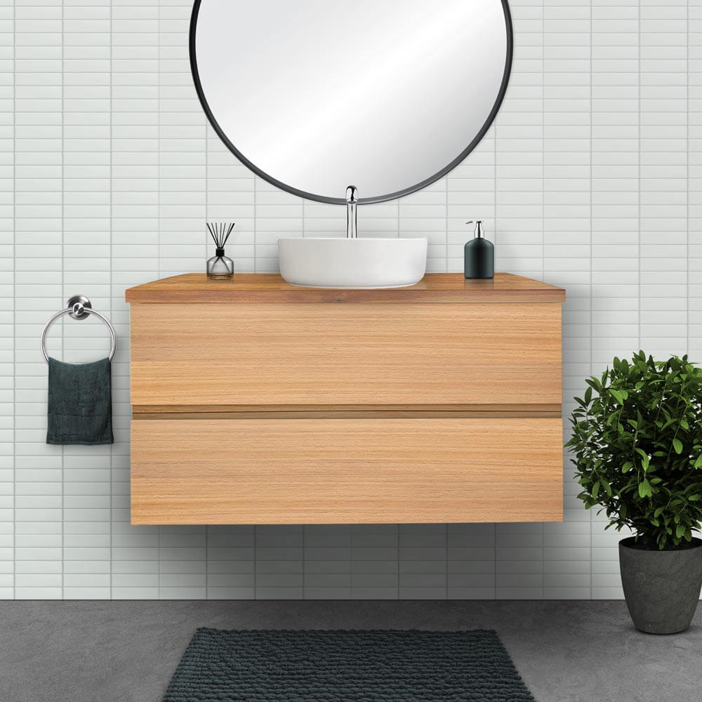 Tasmanian Oak Flat-Panel Vanity