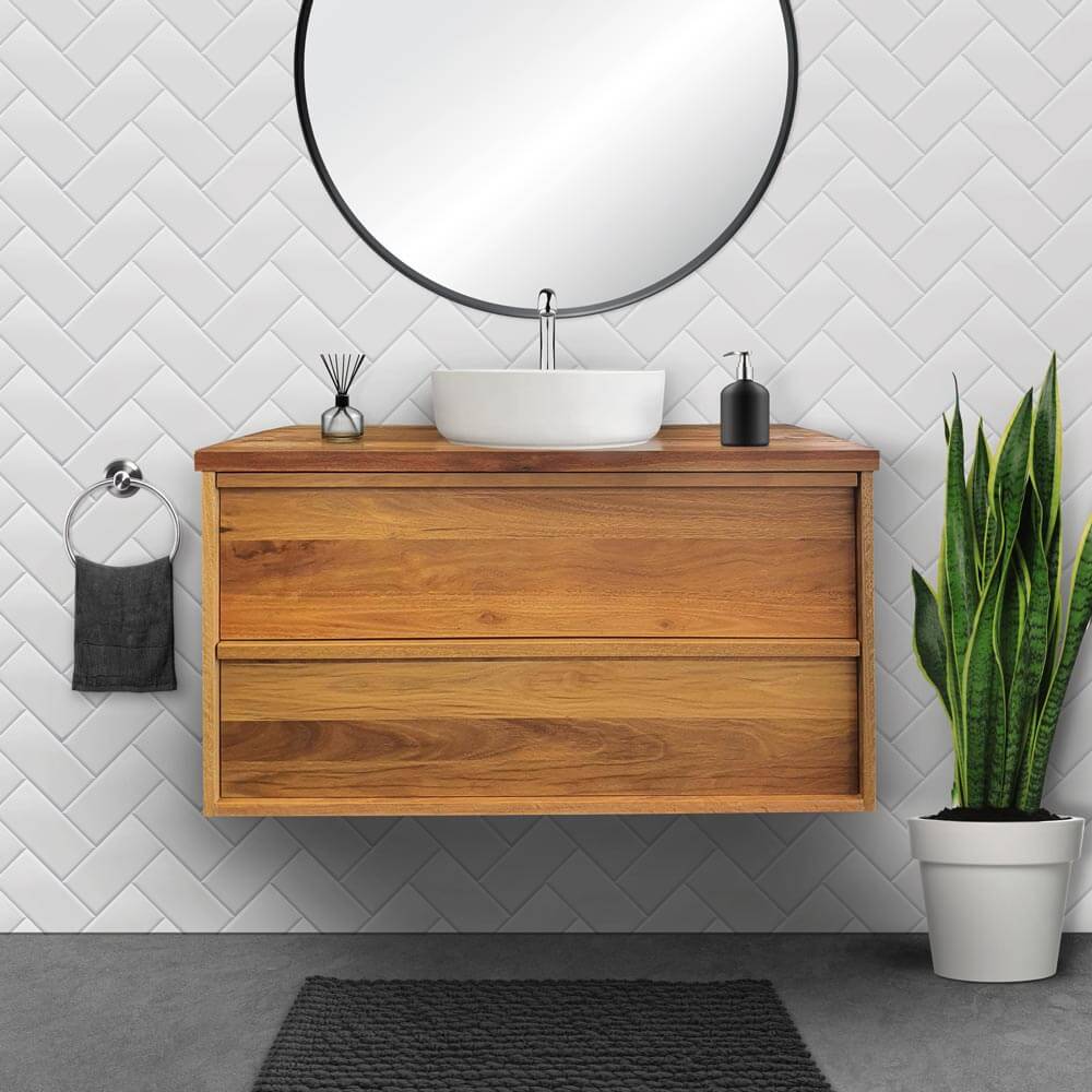 Spotted Gum Framed Vanity