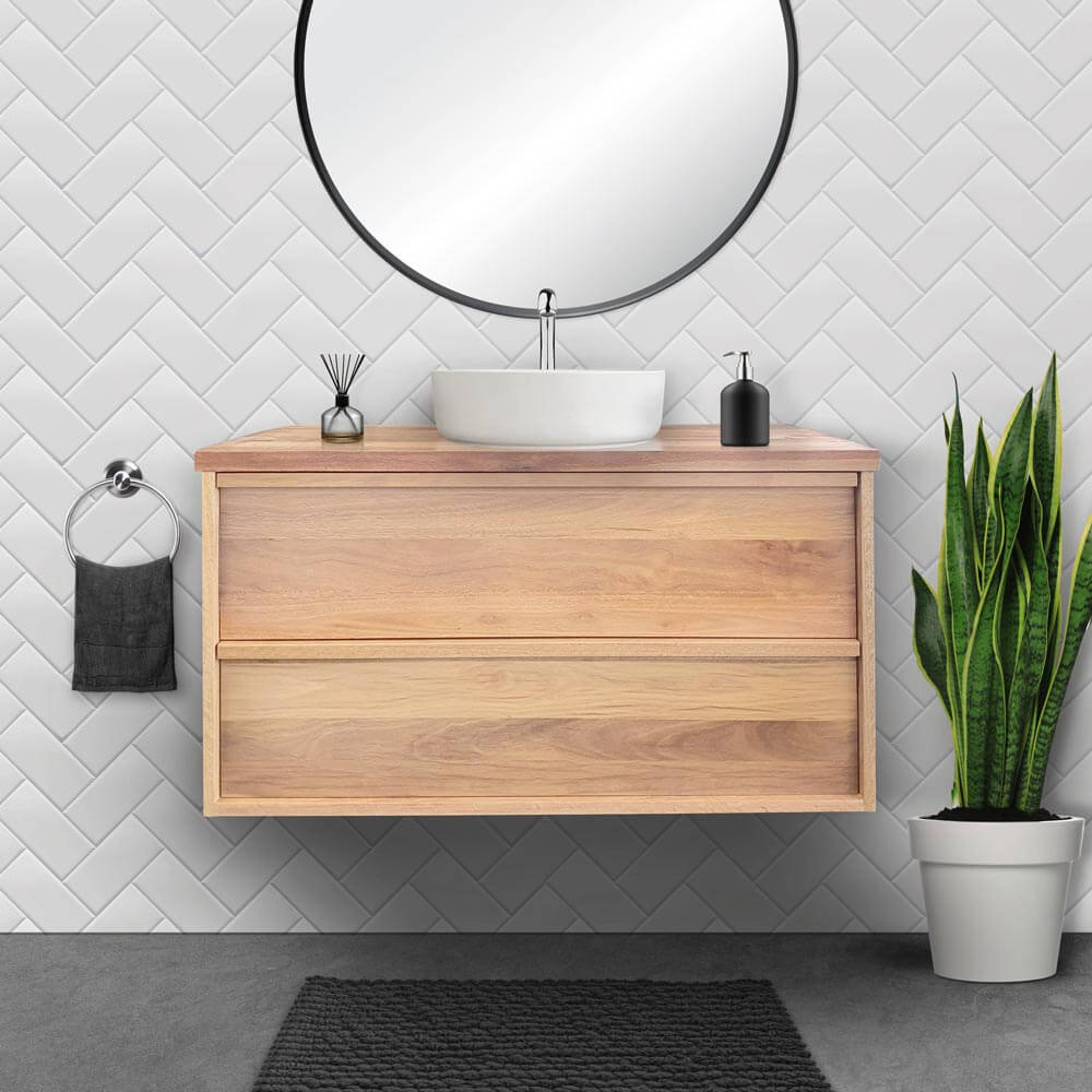 Tasmanian Oak Framed Vanity
